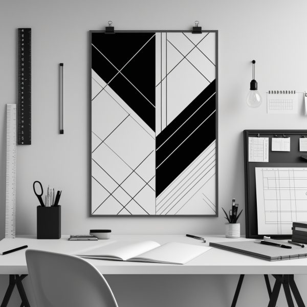 Geometric Line Series Poster
